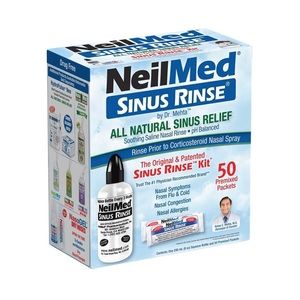 NeilMed Sinus Rinse - A Complete Sinus Nasal Rinse Kit, 50 count (Pack of 1)
